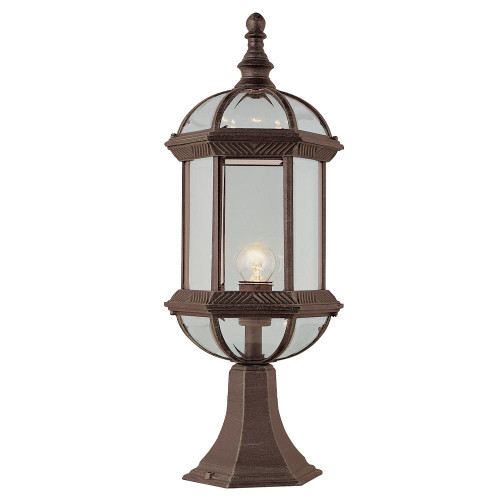 Trans Globe 4182 RT Wentworth 1-Light Atrium Style Post Mount Lantern Head 
