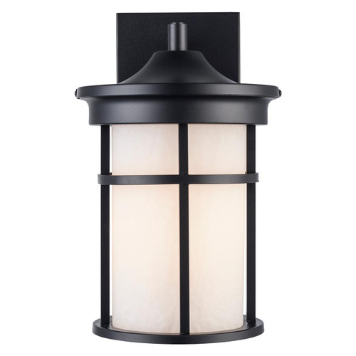 Trans Globe 40381 BK-FR Avalon 1 - Light Armed Outdoor Wall Lantern Light 