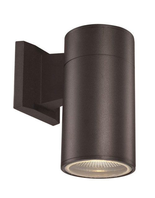 Trans Globe LED-50021 BK Compact Collection, Tubular/Cylindrical, Outdoor Metal Wall Sconce Light 