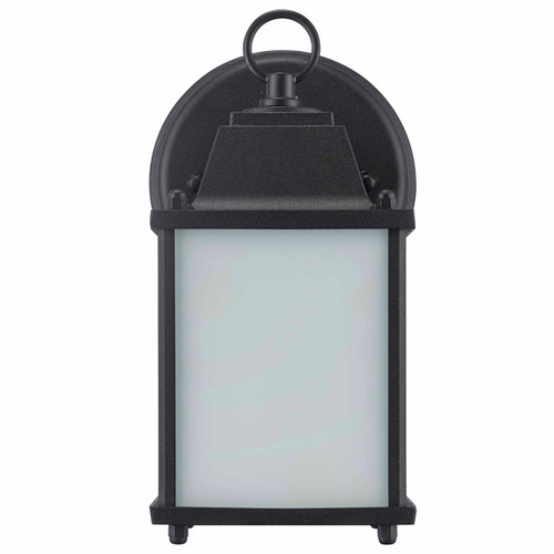 Trans Globe 40455 BK-FR Patrician 1-Light, Ring Top ,Clear Glass Open Base Square Wall Lantern 