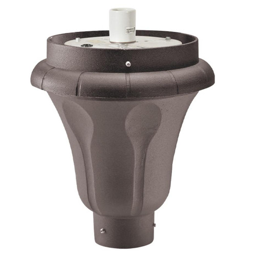 Wave Lighting 1742-BZ - Bronze Decorative Post Top Fitter for 8" Lip Globes and Acorns 