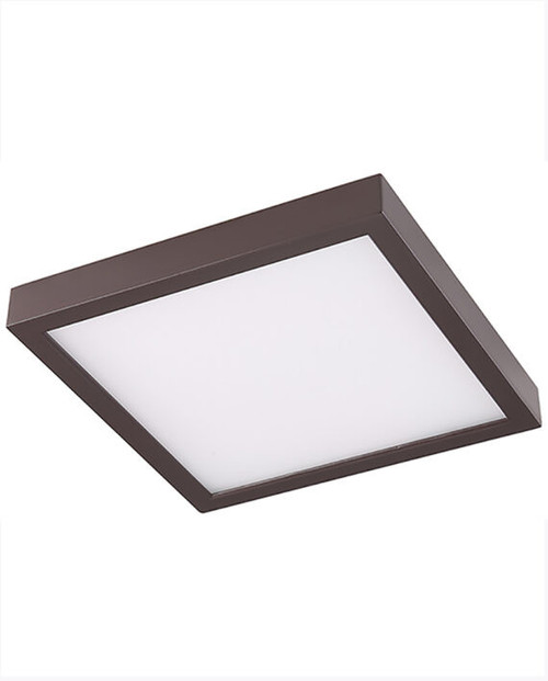 Cyber Tech C147SQ-DISK/BZ - 8" Bronze Square LED Ceiling Fixture - 14W 