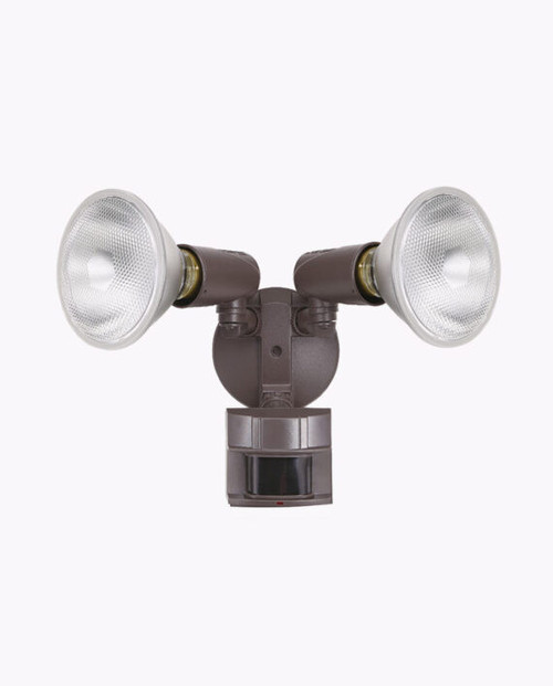 Cyber Tech FM180AH2-BZ - Two head Motion Security Light - Bronze 