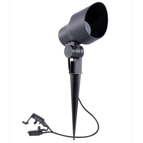 Cyber Tech LS3FL1-12V-BL - 12V Black LED Landscape Spotlight with Ground Stake 