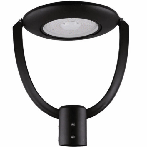 Cyber Tech PM75U2-BL/CCT - Black Modern LED Post Top Fixture - 30K/40K/50K Adjustable 