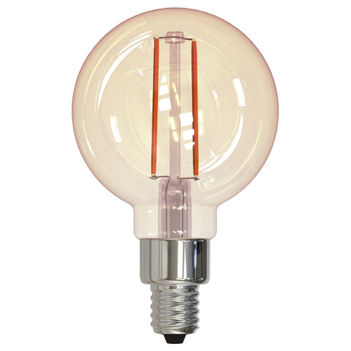 Bulbrite 776906 - 2.5W LED G16 Nostalgic Filament Bulb - 2100K - Dimmable 