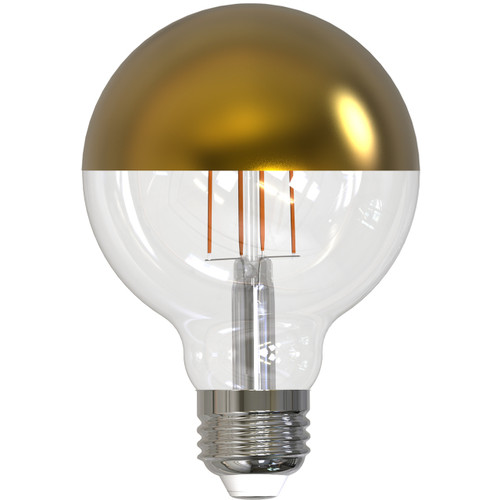 Bulbrite 776923 - LED G25 Globe Bulb - 2700K - Half Gold Finish