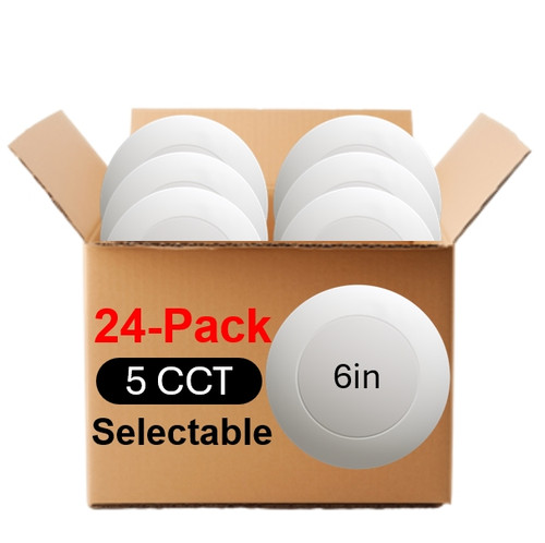 Halco 83896 - 6" LED Surface Mount Downlight - CCT Selectable - Dimmable 