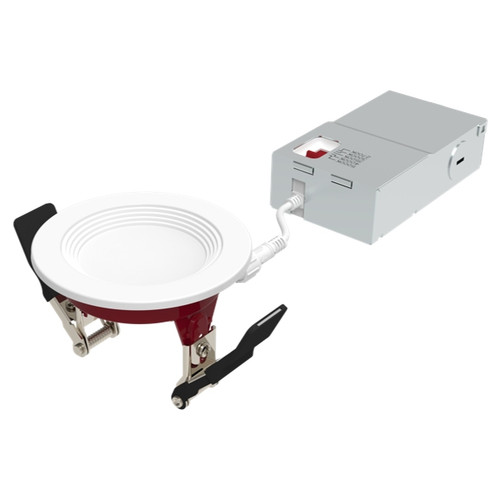Halco 89201 - 3" Fire Rated Slim Downlight - CCT Selectable - Baffle Trim
