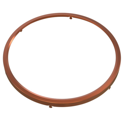 Halco 83938 - 12" Surface Mount Disk Trim - Brushed Copper