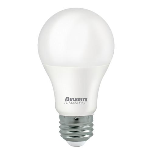 Bulbrite 774262 - 9W LED A19 Bulb 60W Equivalent - 2700K - Dimmable