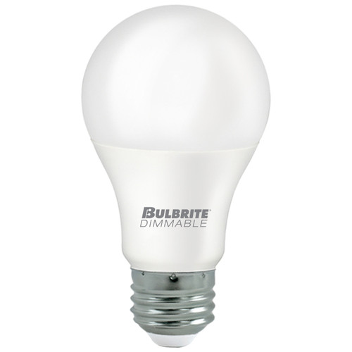 Bulbrite 774264 - 9W LED A19 Frost Bulb - 4000K - Dimmable 