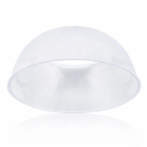 UFO12 90° Clear Prismatic Reflector – 150W LED High Bay Glare Control – Polycarbonate 