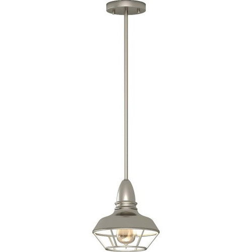 Volume V1707-33 - 1-Light Mini Pendant - Brushed Nickel - Downrod 