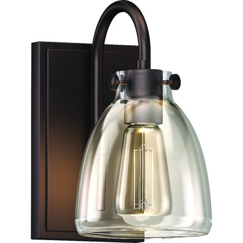 Volume V3311-79 - 1-Light Mini Wall Sconce - Antique Bronze - Clear Glass