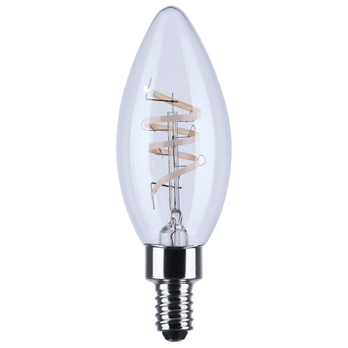 Satco S10523R1 - 4W B11 LED Reminiscent Filament Bulb - 2700K - E12 Dimmable 