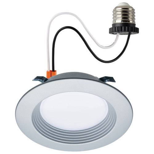 Satco S11833R1 - 4 in. LED Downlight Retrofit - CCT Selectable - 6.7W Dimmable 