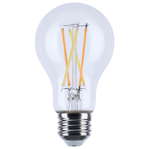 Satco S12150 - 8W LED A19 Bulb - 3000K→2000K Warm Dimming - E26 