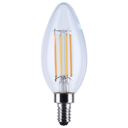 Satco S12157 - 4.5W LED B11 Bulb - 3000K-2000K Warm Dimming - E12 Base 