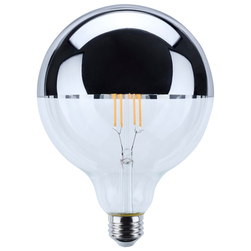Satco S12545 - 8W G40 LED Bulb - 2700K - E26 Medium Base, Dimmable