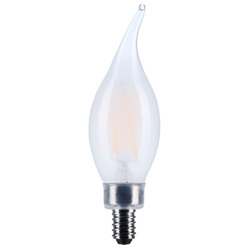 Satco S12507 - 4W CA10 LED Bulb - 3500K - Dimmable E12 Base 