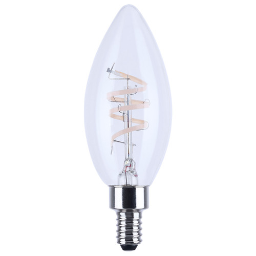 Satco S11533 - 4W B11 LED Reminiscent Filament - 3000K - E12 Dimmable 