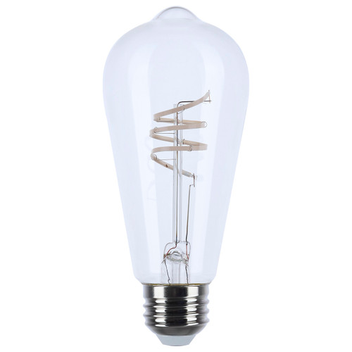 Satco S11529 - 6W ST19 LED Bulb - 3000K - E26 Base, Dimmable 