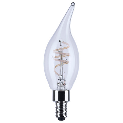 Satco S11526R1 - 4W CA11 LED Bulb - 2700K - E12 Candelabra, Dimmable 