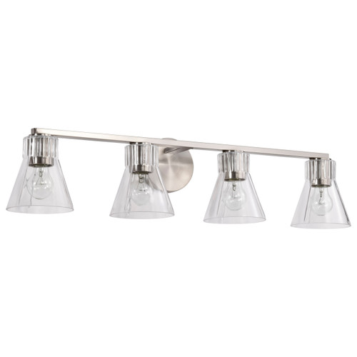 Satco 60-8334 - Gianna 4-Light Vanity - Brushed Nickel - Bathroom Vanity 