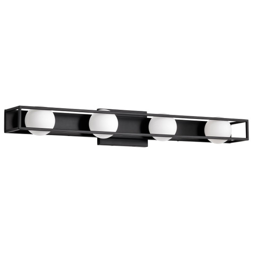 Satco 62-2244 - Jenkins 32in 4-Light LED Vanity - 3000K - Matte Black Dimmable 