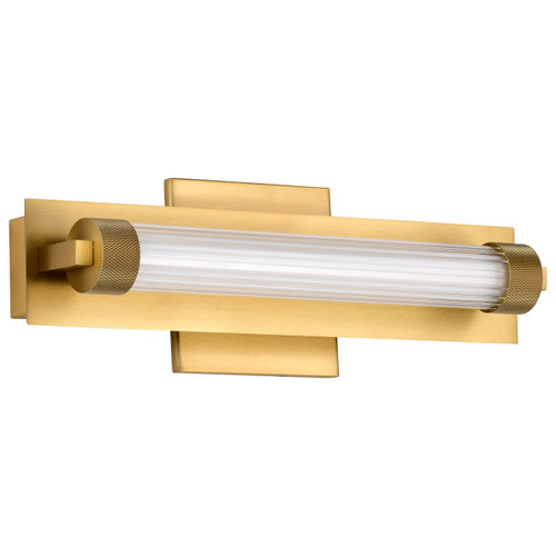 Satco 62-2382 - Larissa 14 Inch LED Vanity - 3000K - Vintage Brass, Dimmable 