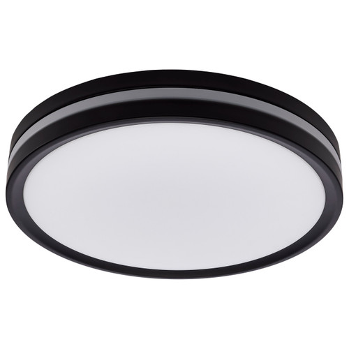 Satco 62-1691 - 11 Inch Flush Mount w/ Night Light - CCT Selectable - Matte Black 