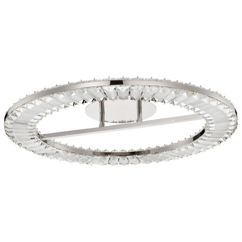 Satco 62-2444 - Nova 23in LED Flush Mount - 3000K - Polished Nickel 