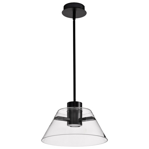 Satco 62-2061 - Edmond 14in LED Pendant - 3000K Soft White - 12W Matte Black 