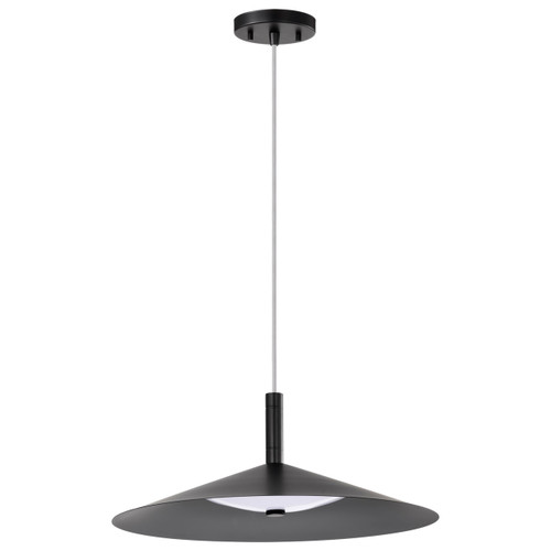Satco 62-2073 - Corrine 18 Inch LED Pendant - CCT Selectable - Matte Black 