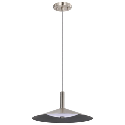 Satco 62-2082 - Corrine 14in LED Pendant - CCT Selectable - Brushed Nickel 