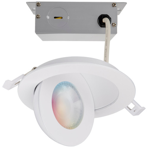 Satco S11293 - 4in Gimbaled LED Downlight - CCT Selectable - 9W Dimmable 