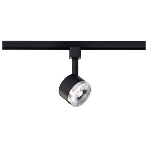 Satco TH646 - 12W LED Round Track Head - 3000K - Dimmable Matte Black/Nickel 