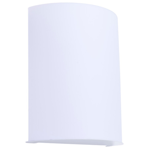 Satco 62-1886 - Crispo LED Wall Sconce - CCT Selectable - White Finish, 10W 