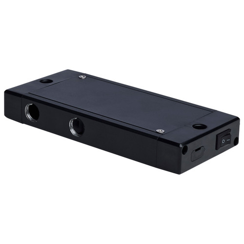 Satco 63-462 - Junction Box With Switch - Black Finish - Carded Pack 