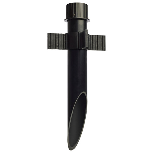 Satco 60-682 - 3 Inch Diameter Mounting Post - Matte Black - Wet Rated 
