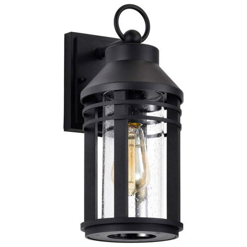 Satco 60-8102 - Wilton 1-Light Wall Lantern - Matte Black - Wet Rated 