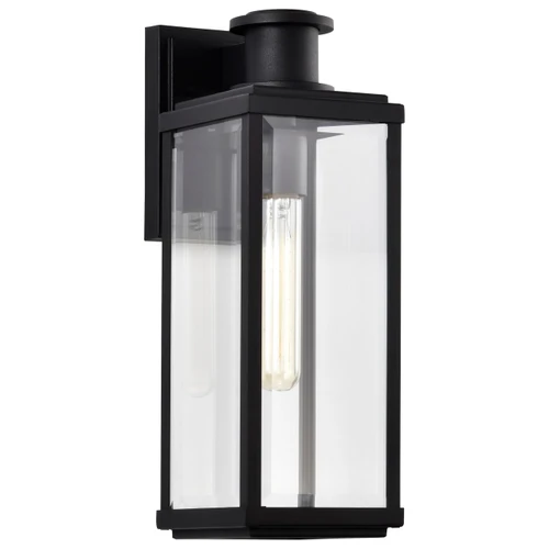 Satco 60-8511 - Luca Medium Outdoor Lantern - Sand Black Finish - Wet Rated 