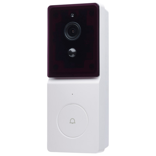 Satco 65-935 - Starfish Smart Doorbell Security Camera - White - 5000mAh Battery 