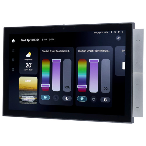 Satco S11576 - Starfish 10-Inch In-Wall Control Panel - 5MP Camera, Zigbee Hub 