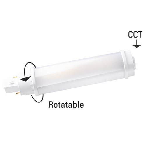 NaturaLED 4671 - 9.5W PL Horizontal 4-Pin Lamp - CCT Selectable - 1,100 lm 