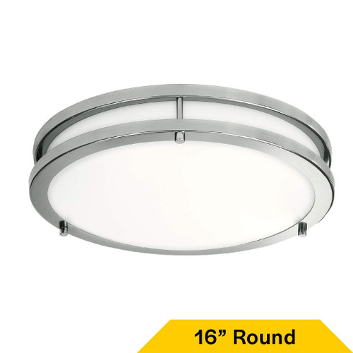 Halco 90272 - 16in Flush Mount Double Ring - CCT Selectable - Triac Dimmable