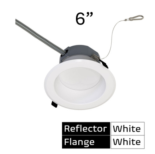 Halco 89211 - 6in Commercial Downlight - CCT Selectable - IP65 Wet Rated 