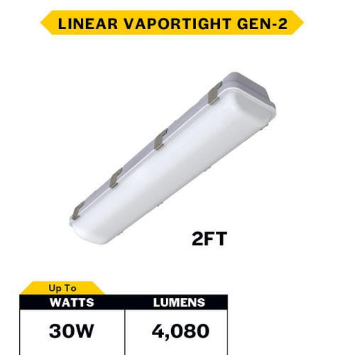 Halco 28110 - LVPT Select Linear Vaportight 2ft - CCT Selectable - IP66