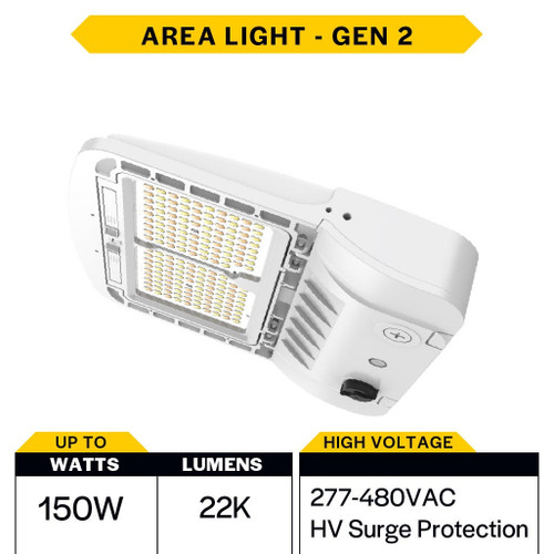 Halco 25504 - Sektor Area Light G2 - CCT Selectable - 100/120/150W 